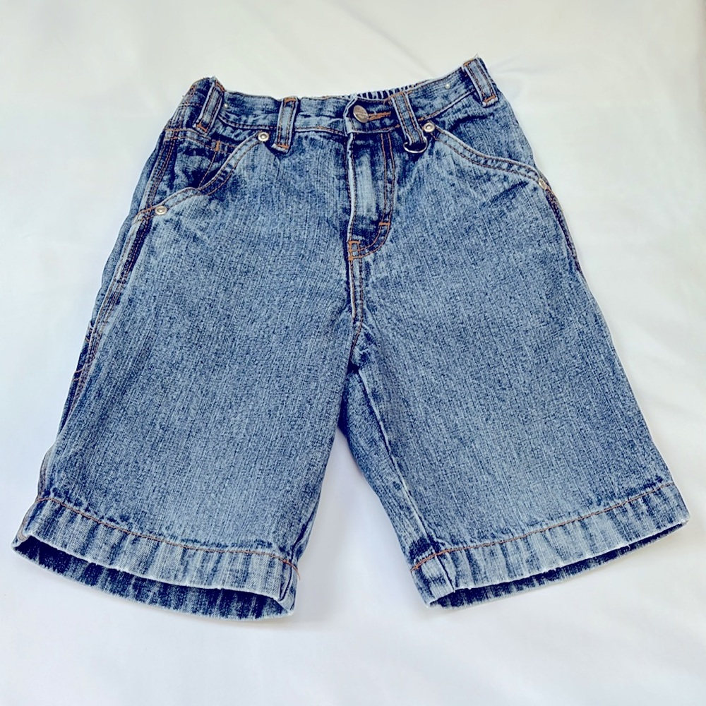 VINTAGE 2003 NWOT HARLEY DAVIDSON DENIM SHORTS BOY’s 4T - Picture 5 of 10
